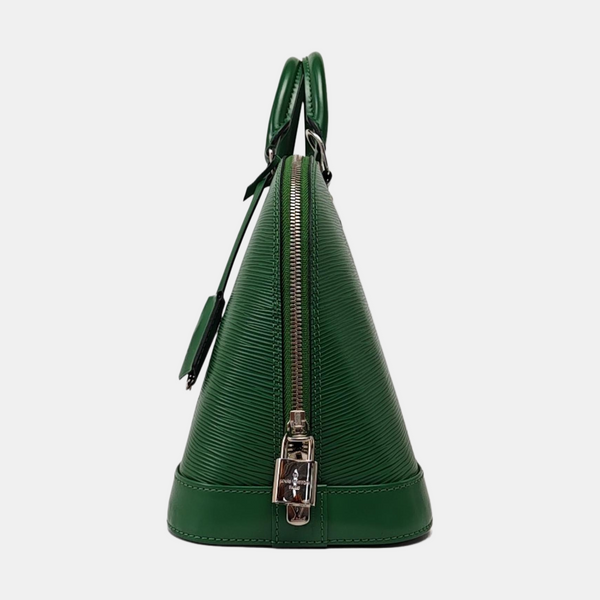 Authenticated pre-owned ALMA PM Epi Green - Top Handle Bag at Looply