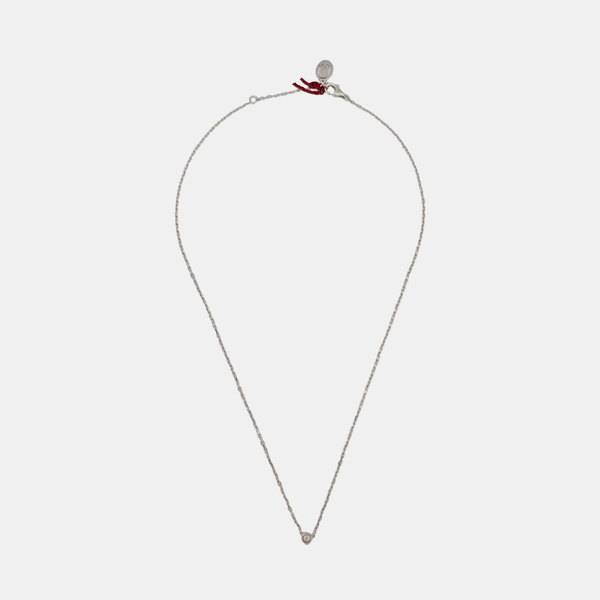 CARTIER D'AMOUR 18k White Gold Silver Necklace