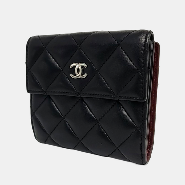 Quilted Lambskin Wallet Black