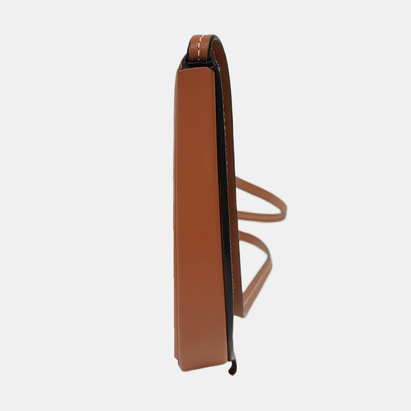 Authenticated pre-owned Heel Small Calfskin Brown - Shoulder Bag at Looply
