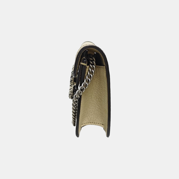 Dionysus Super Mini Monogram Coated Canvas Beige
