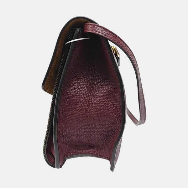 Authenticated pre-owned Macken Small Patchwork Burgundy - Crossbody Bag at Looply