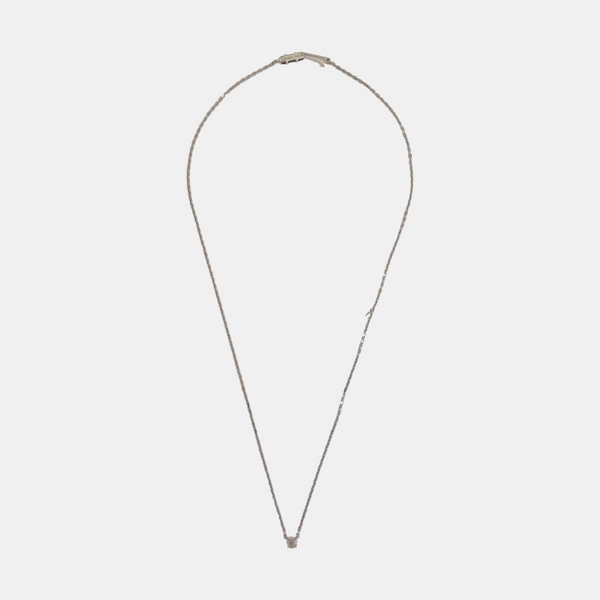 C DE CARTIER 18k White Gold Silver Necklace