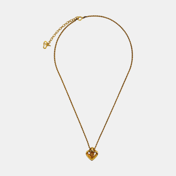 Petit CD Metal Gold Necklace