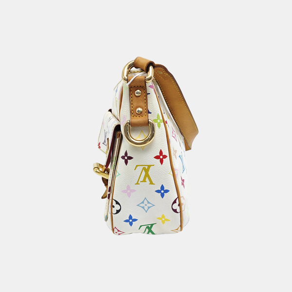 LODGE GM Monogram Coated Canvas White
