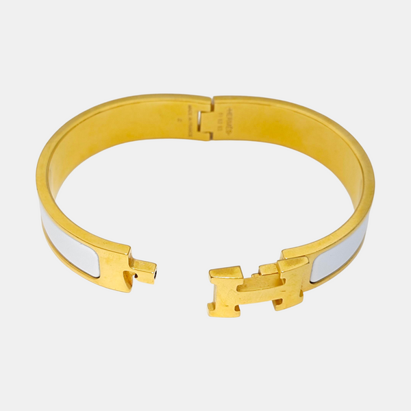 Clic H Metal Gold Bangle
