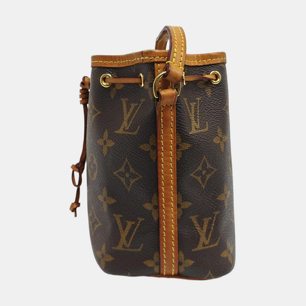 NÉONOÉ Nano Monogram Coated Canvas Brown