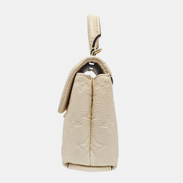 NANO MADELEINE Nano Monogram Calfskin Beige