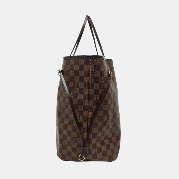 NEVERFULL GM Damier Ebene Coated Canvas Brown
