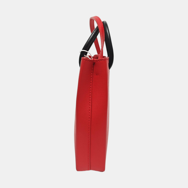 Shopping Bag Calfskin Red