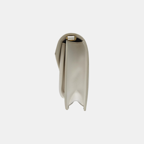 Envelope Wallet Saffiano Calfskin White