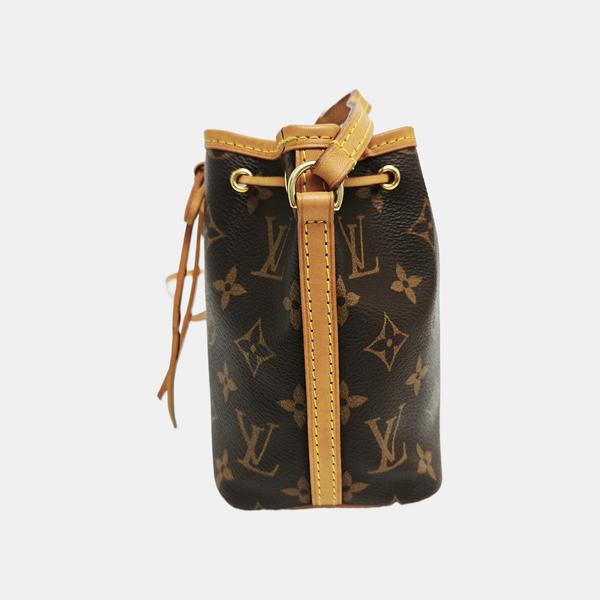 NÉONOÉ Nano Monogram Coated Canvas Brown