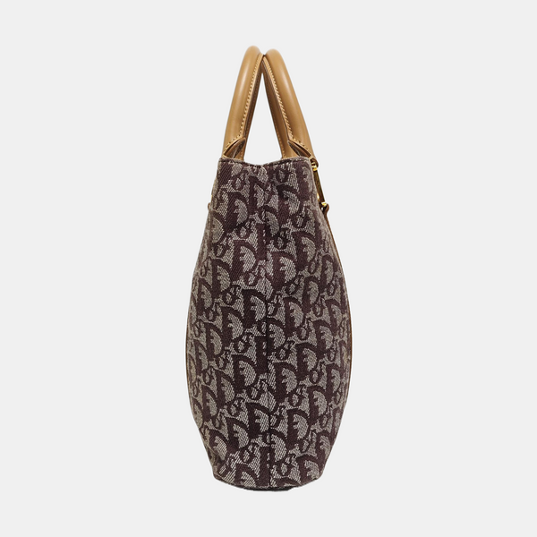 Vintage Tote Oblique Canvas Brown