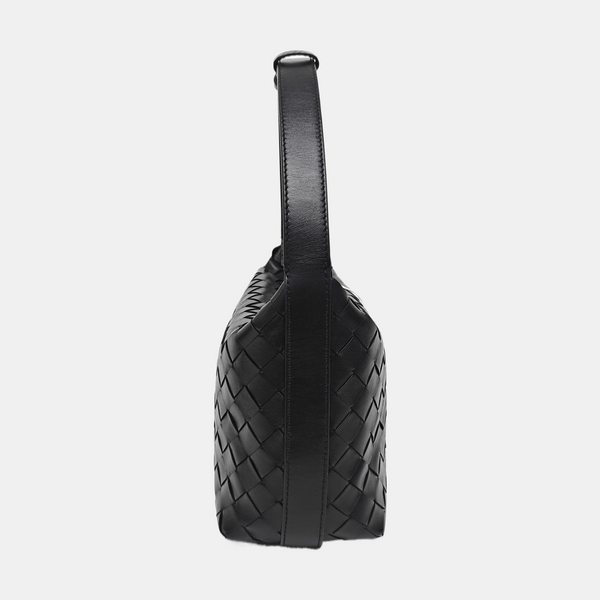 Calfskin Top Handle Bag Black