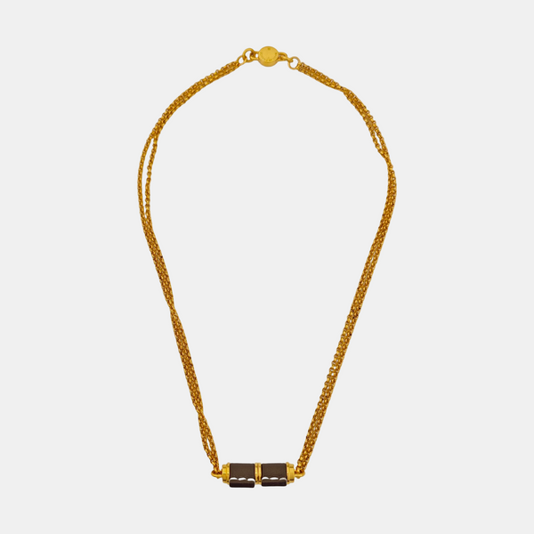 Tournis Tresse Metal Gold Necklace
