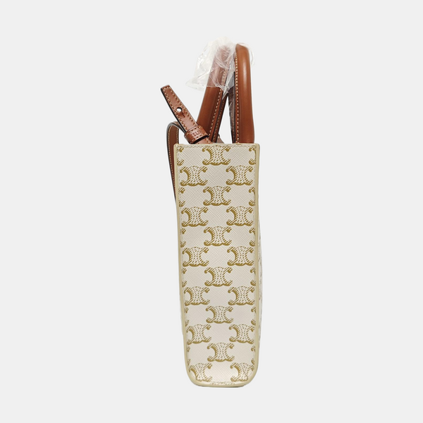 CABAS Mini Coated Canvas White