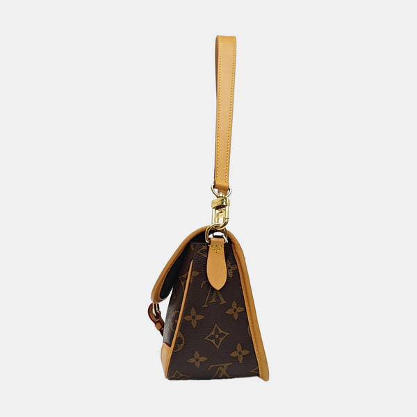 DIANE Monogram Coated Canvas Brown