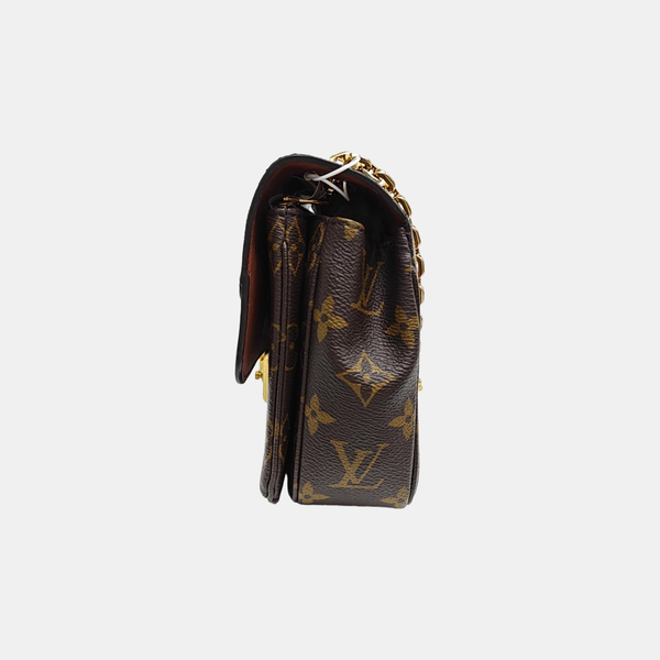 MARCEAU Monogram Coated Canvas Brown