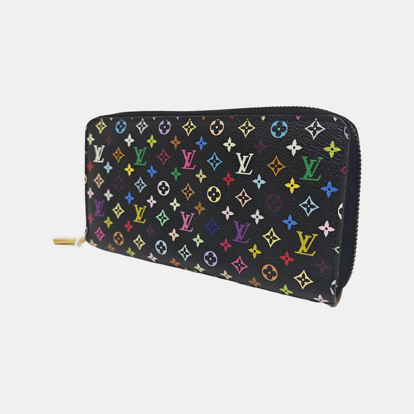 LV × TM ZIPPY Monogram Coated Canvas Black Wallet