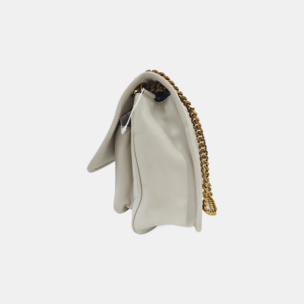 NIKI Medium Chevron Lambskin Gray
