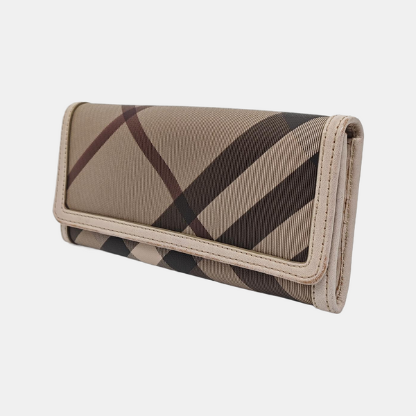 Coated Canvas Wallet Gray