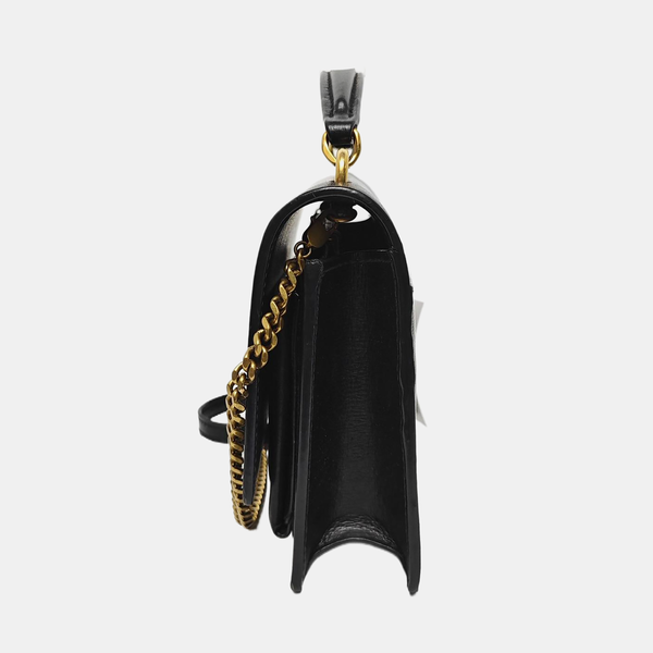 SUNSET Small Calfskin Black