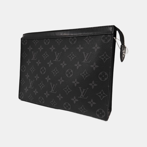 Pochette Voyag MM Monogram Coated Canvas Black