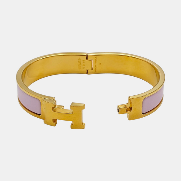 Clic H Metal Gold Bangle