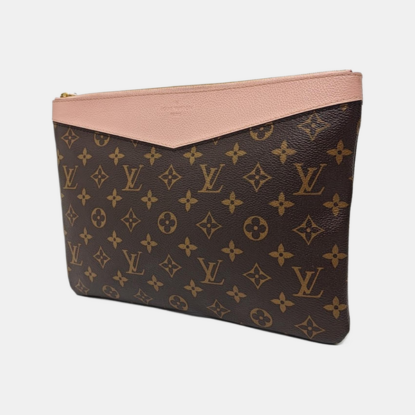 DAILY Monogram Coated Canvas Brown