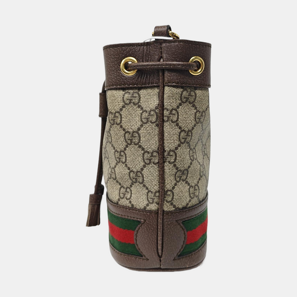 Ophidia Mini Monogram Coated Canvas Beige