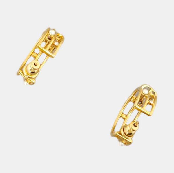 Metal Gold Earrings