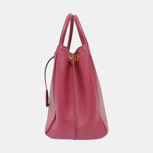 Galleria Medium Saffiano Calfskin Red