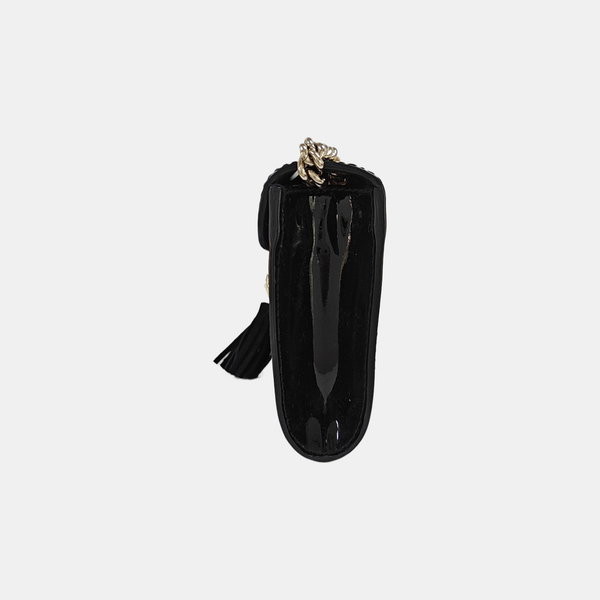 Emily Chain Small Patent Leather Black