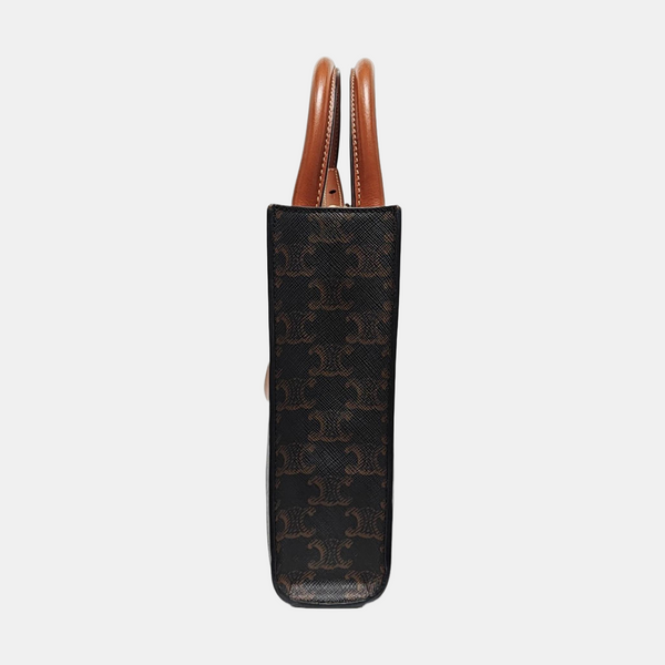 CABAS CELINE Mini Coated Canvas Brown