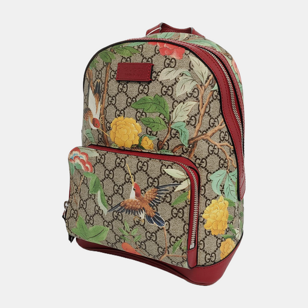GG Blooms Monogram Coated Canvas Beige