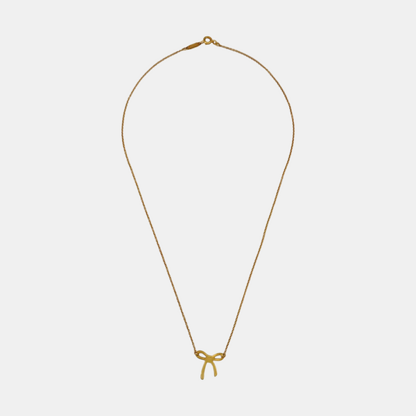 Tiffany Bow 18k Gold Necklace