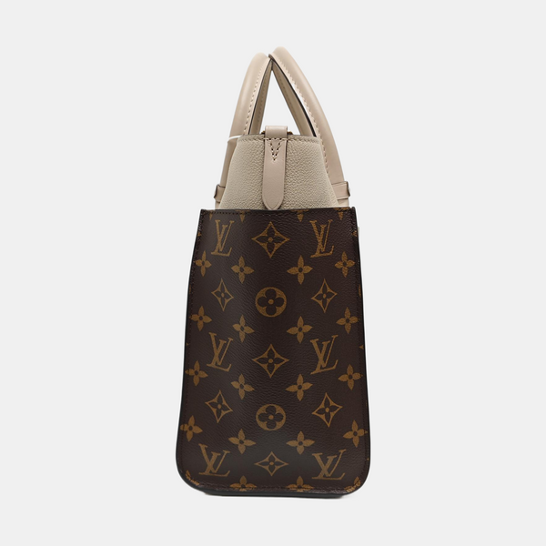 ON MY SIDE MM Monogram Calfskin Beige
