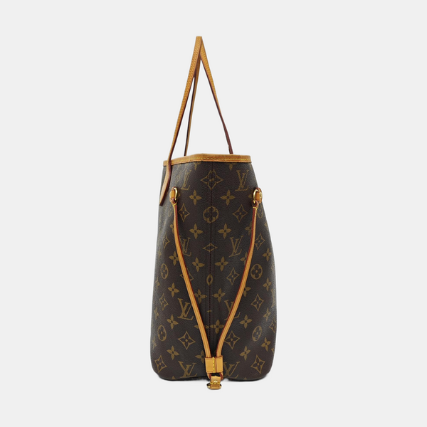 NEVERFULL MM Monogram Coated Canvas Brown