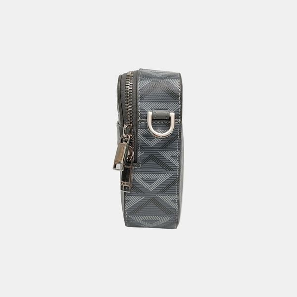 Coated Canvas Shoulder Bag Gray