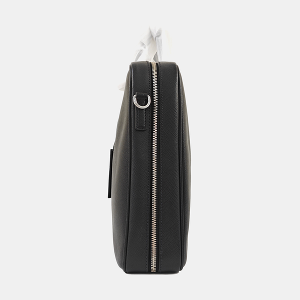 Saffiano Calfskin Shoulder Bag Black
