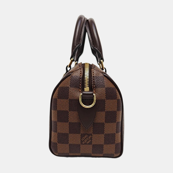 SPEEDY 20 Damier Ebene Coated Canvas Brown