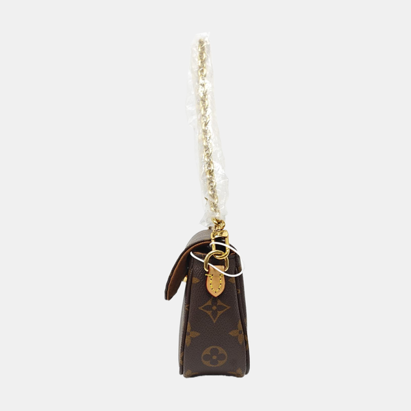 IVY Monogram Coated Canvas Brown
