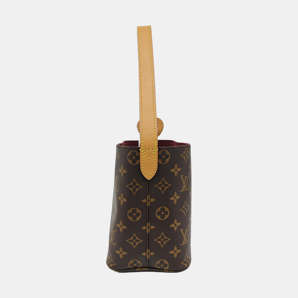 ALL IN BB Monogram Coated Canvas Brown