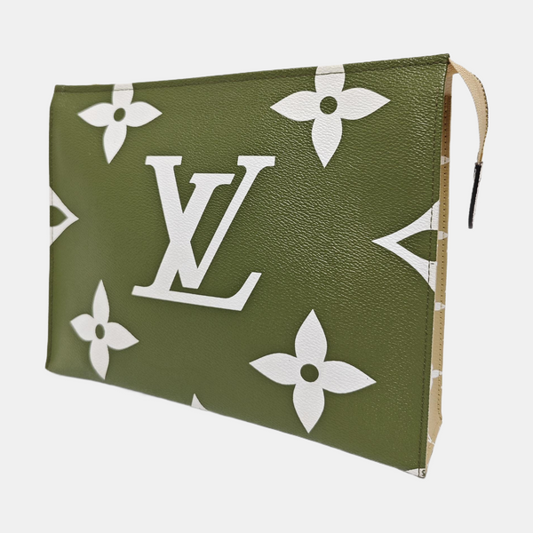 TOILET POCKET 26 Monogram Coated Canvas Multicolor