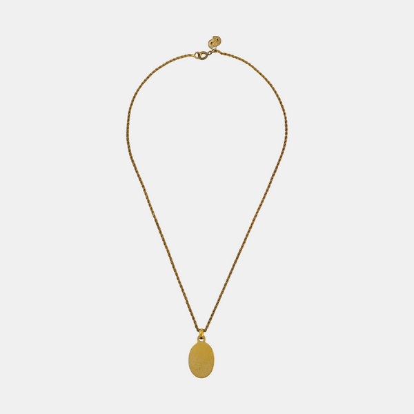 Dior Oblique Metal Gold Necklace