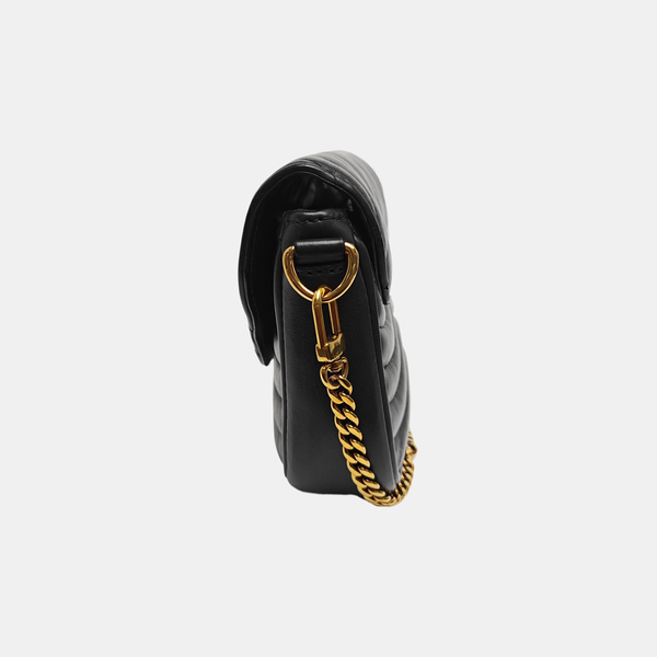 NEW WAVE Quilted Calfskin Black