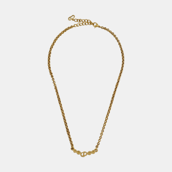 Petit CD Metal Gold Necklace