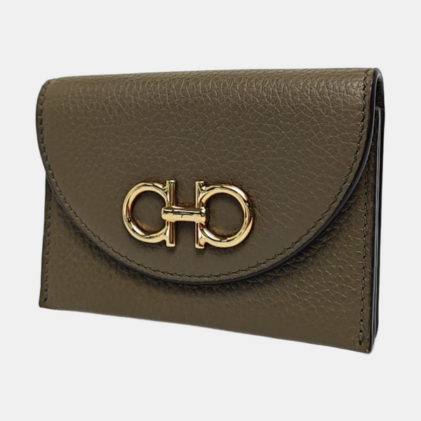 Calfskin Card Holder Green