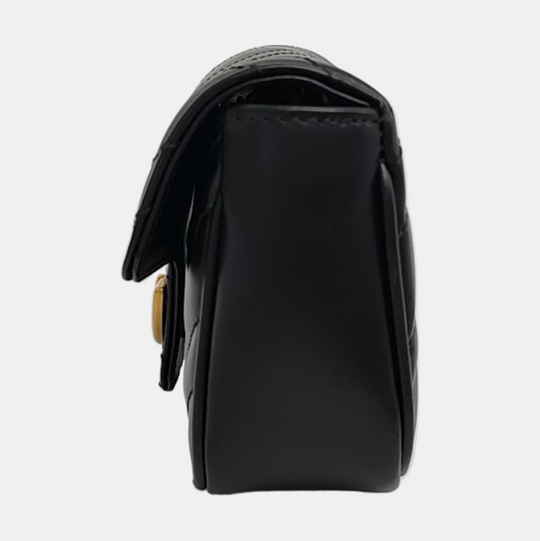 GG Marmont Mini Quilted Calfskin Black