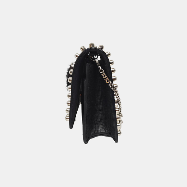 Authenticated pre-owned Karlito Calfskin Black - Shoulder Bag at Looply